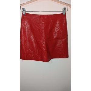 & Other Stories patent leather mini skirt size S
